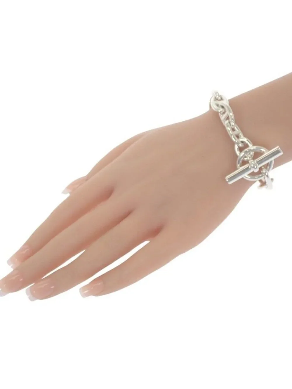 Hermes Chaine Dancre GM 12 Frames B 00010 Bracelet Silver 925 - Picture 11 of 11